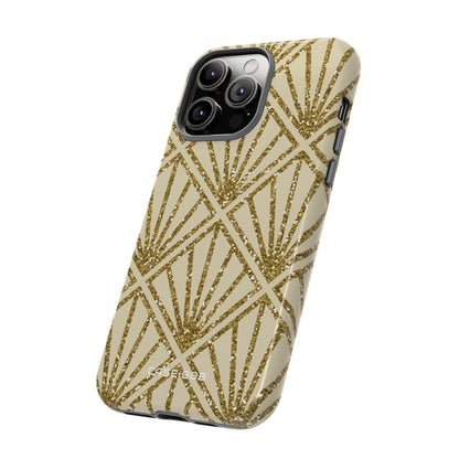 Gold Diamond Radiance iPhone 14 Pro Max Case - Tough