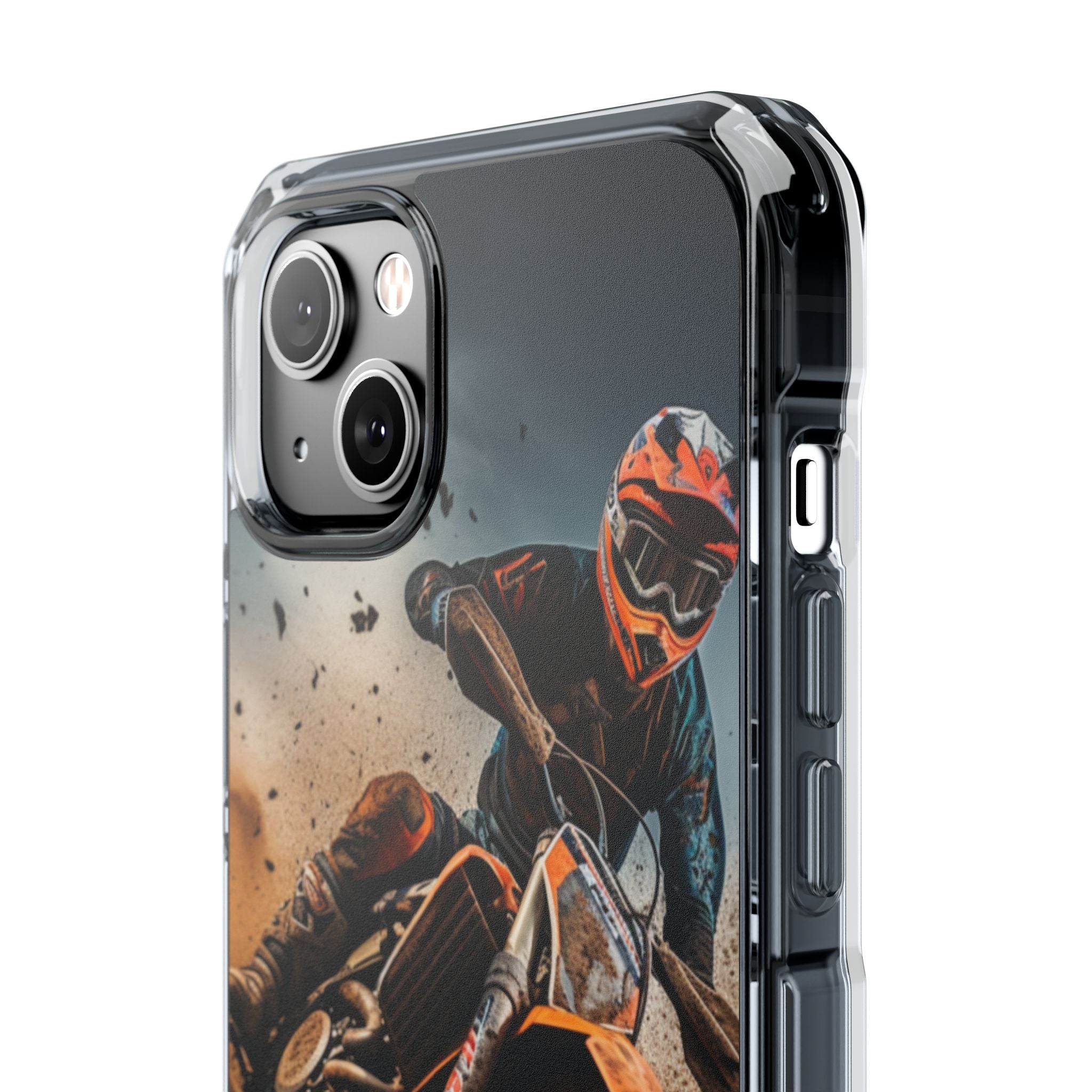 Rider Amidst Desert Fury iPhone Case - Impact