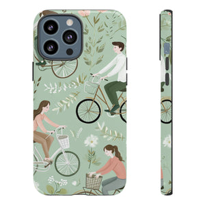 Pastel Bike Ride Romance - Protective Phone Case