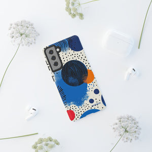 Blue Tranquil Geometry - Protective Phone Case