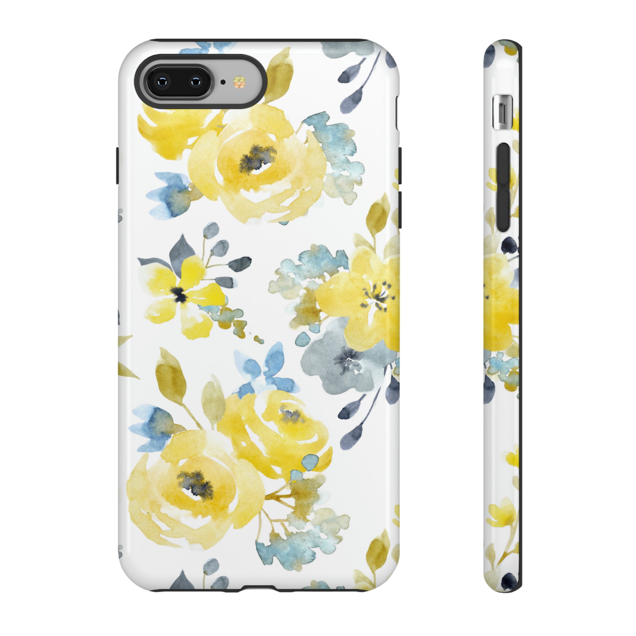 Yellow Floral - Protective Phone Case