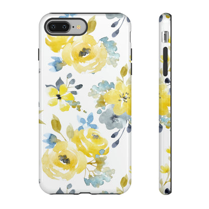 Yellow Floral - Protective Phone Case