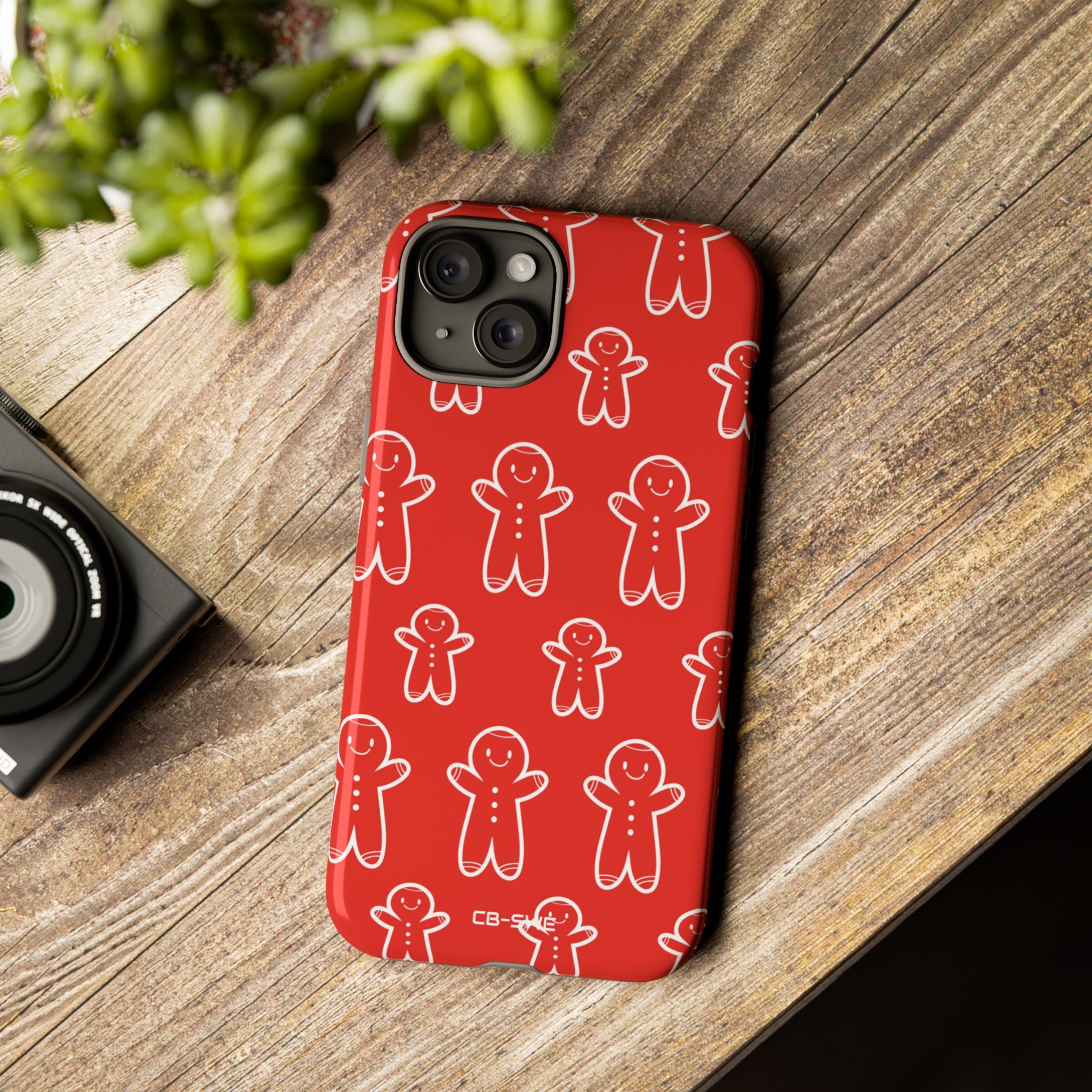 Gingerbread Men Play - iPhone Case