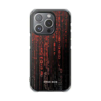 Crimson Glyphs iPhone 15 Pro Case - Impact
