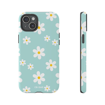 Daisies On Blue - iPhone Case