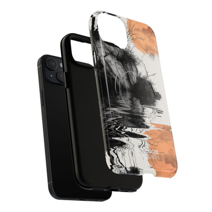Riflesso della Luna Arancione iPhone 15 - Tough+