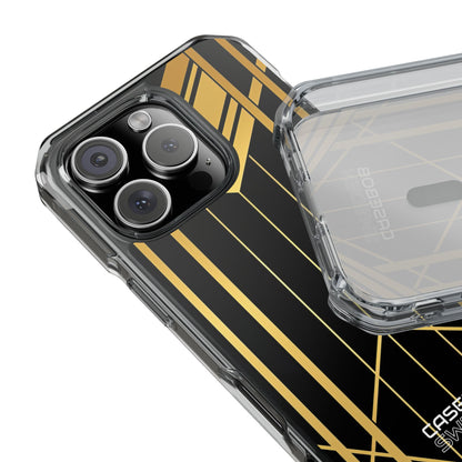 Golden Geometric Symphony iPhone 16 - Impact Clear+