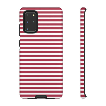 Crimson Stripes Flow - Samsung Case