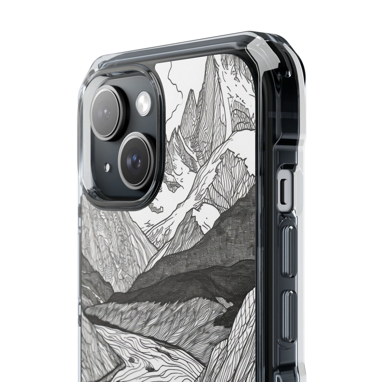 Mountain Tranquility - Phone Case for iPhone (Clear Impact - Magnetic)