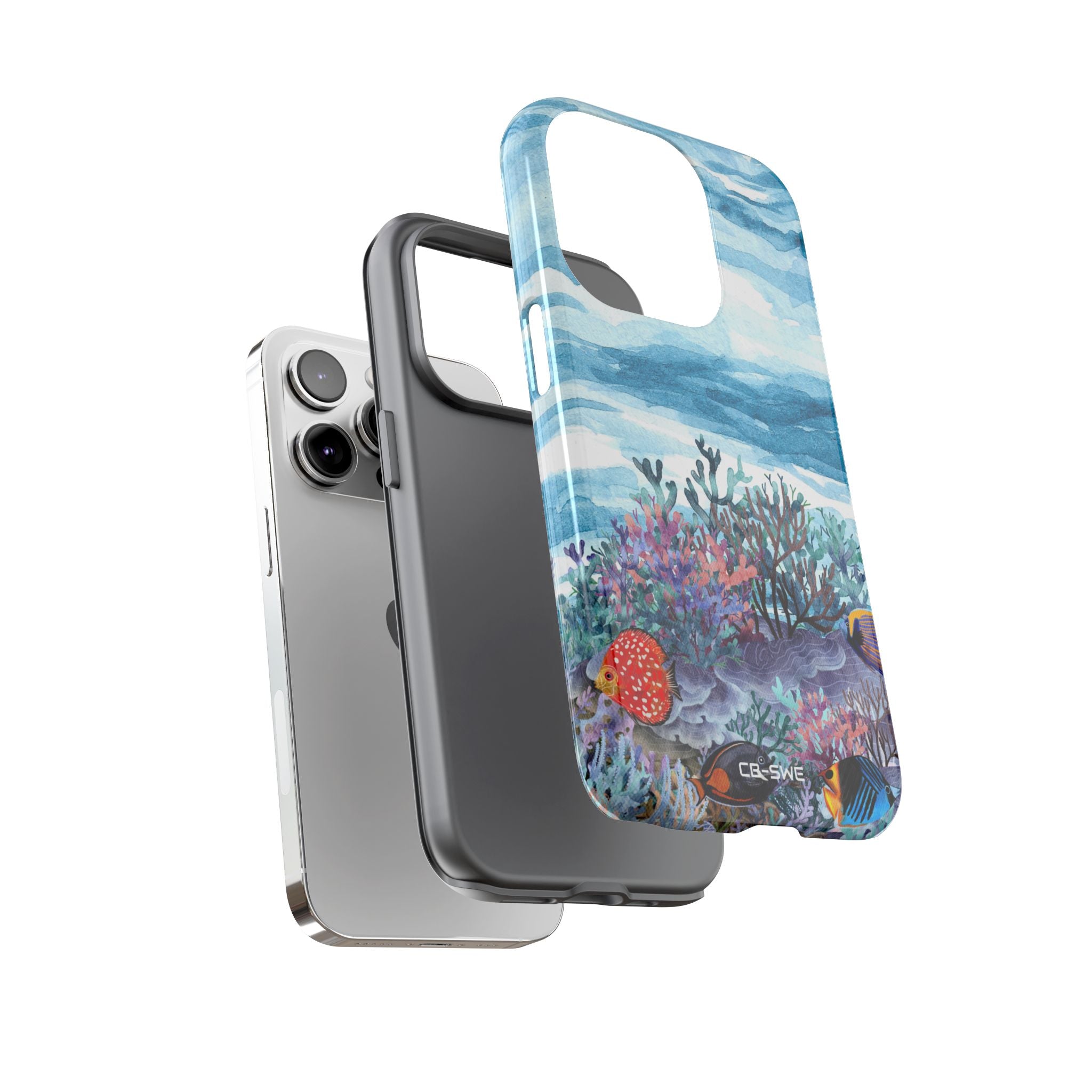 Aquatic Life Watercolors - iPhone Case
