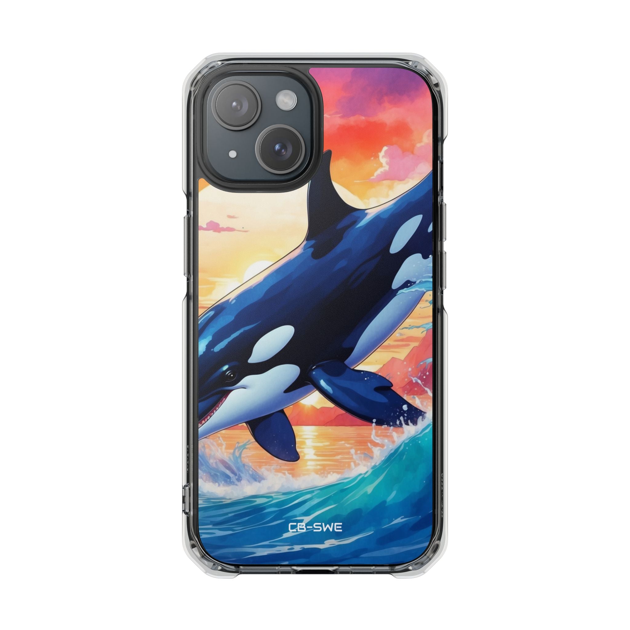 Orca Leaps Joyfully iPhone Case - Impact