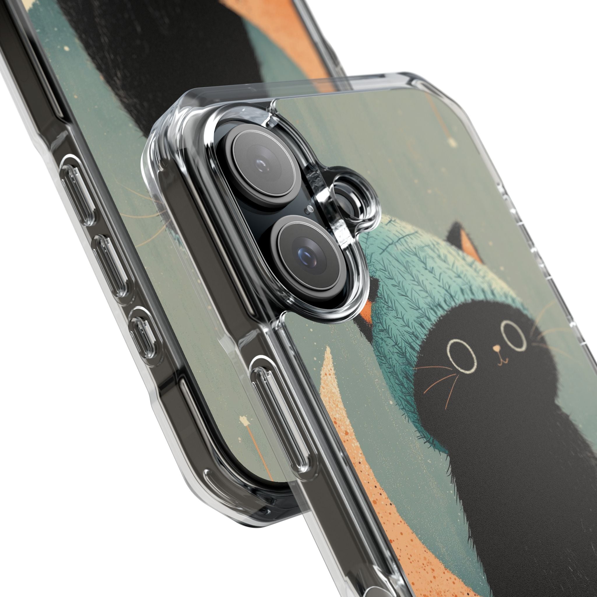 Cat Sits Dreaming iPhone Case - Impact