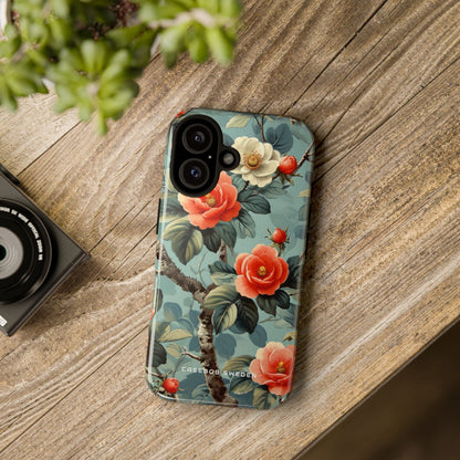 Vintage Floral Romance iPhone 16 - Tough Phone Case