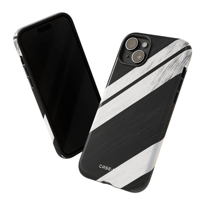 Distressed Stripe Motion iPhone 15 Plus Case - Tough