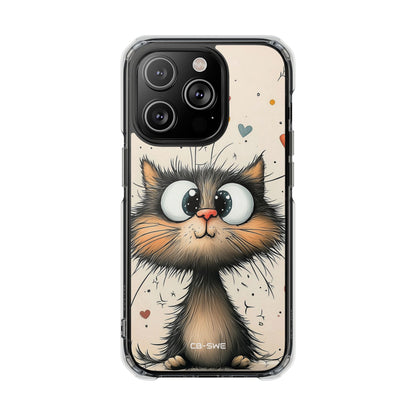 Whimsical Cat Smiles iPhone Case - Impact