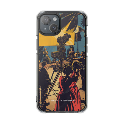 Golden Era Cinematic Spotlight iPhone 15 - Clear Impact Phone Case