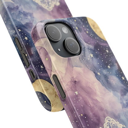 Dreamy Celestial Night - Slim iPhone 15 Phone Case