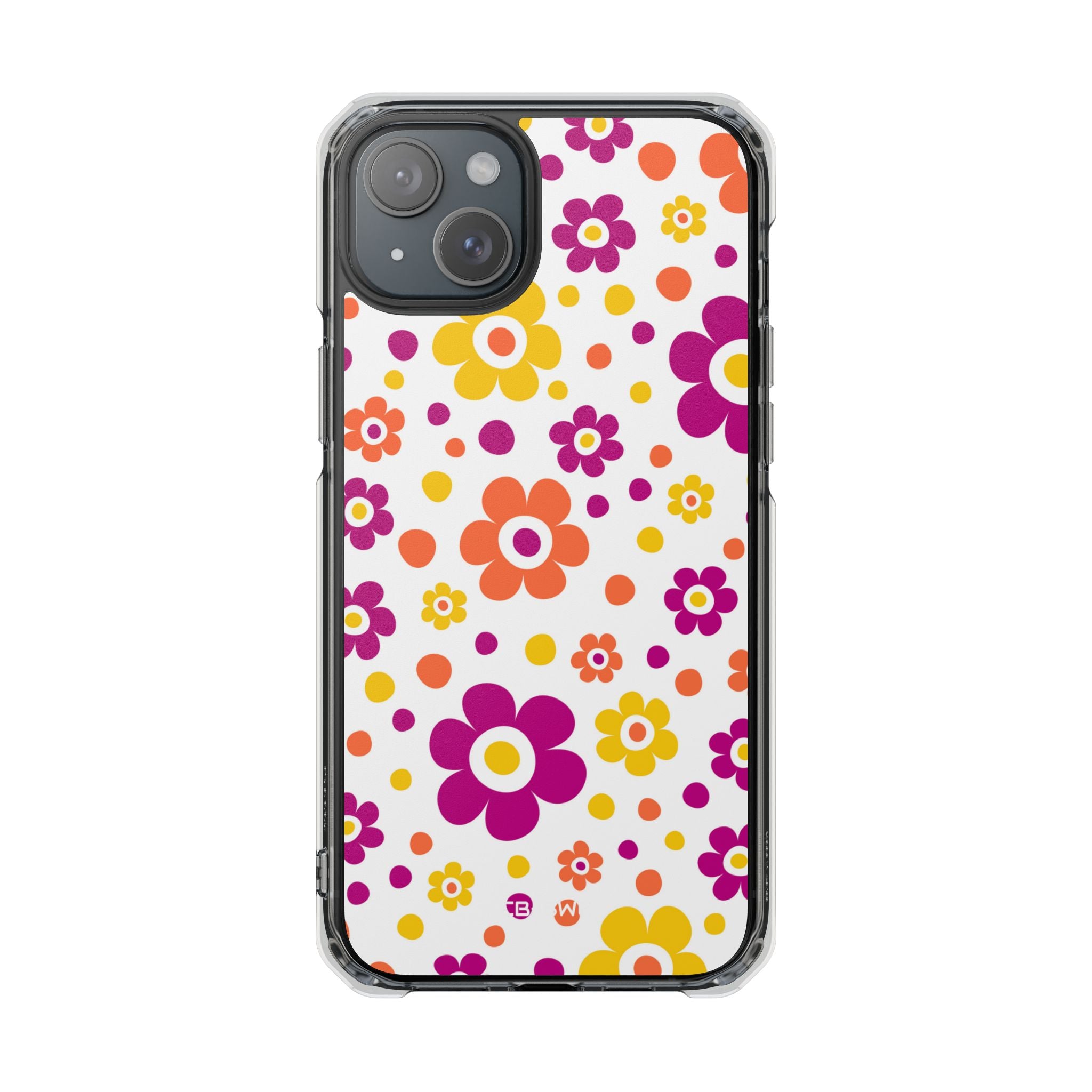 Retro Floral Playfulness iPhone Case - Impact