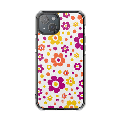 Retro Floral Playfulness iPhone Case - Impact