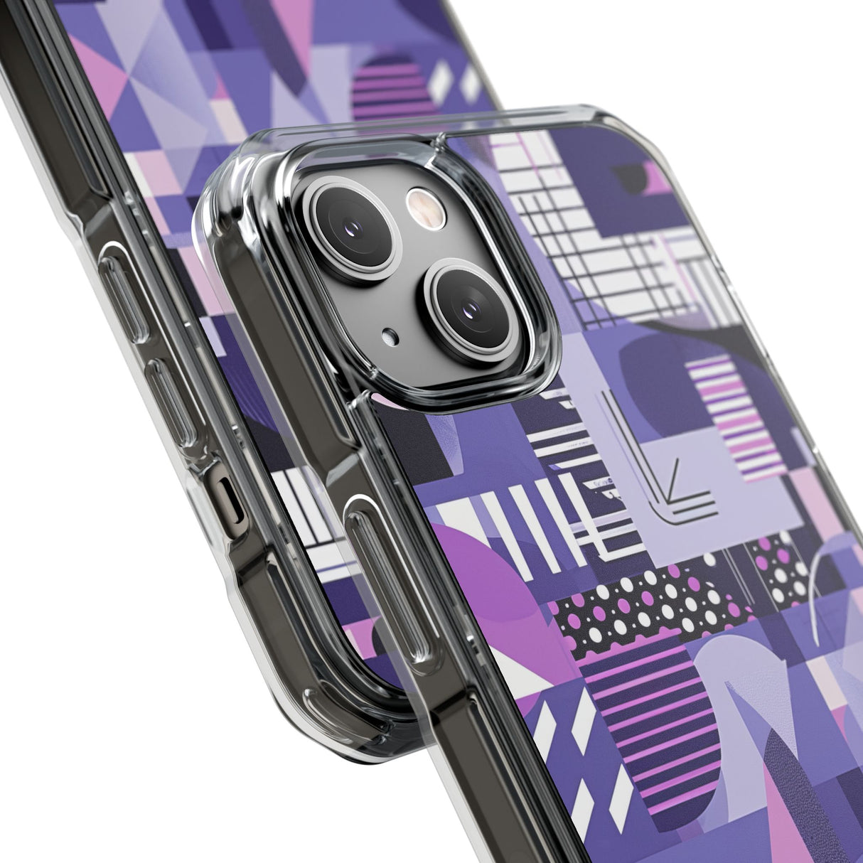 Ultra Violet Design | Handyhülle für iPhone (Clear Impact Case – magnetisch)