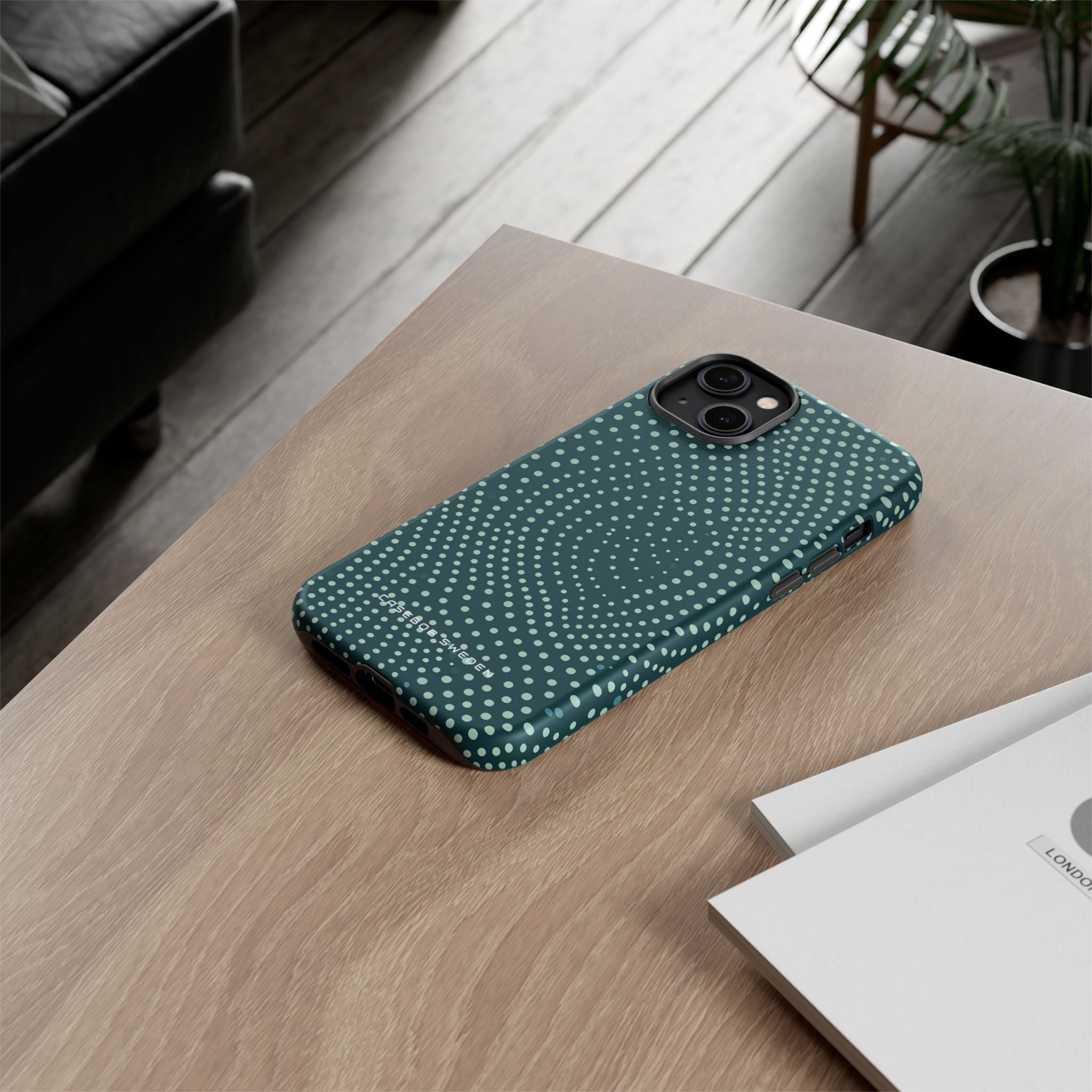 Teal Rippleflow iPhone 14 - Tough Phone Case