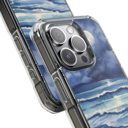 Moonlight Reflects Waves iPhone Case - Impact