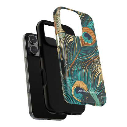 Art Nouveau Peacock Elegance iPhone 16  Tough+ Phone Case