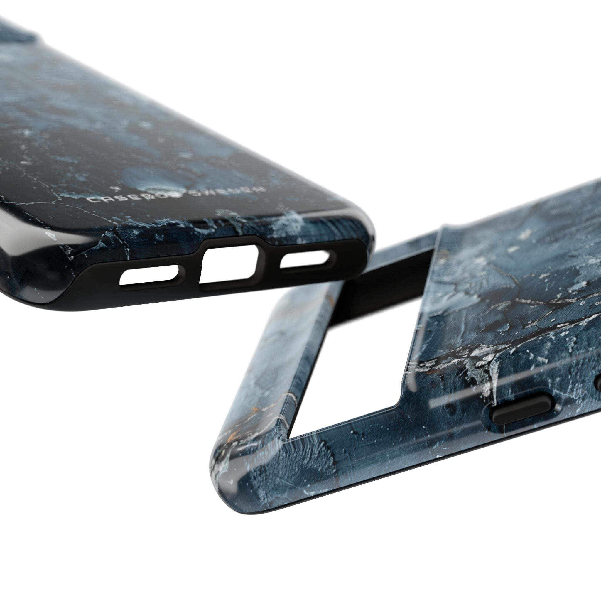 Weathered Blue Tapestry with Cracked Layers Google Pixel 8 - Tough Phone Case