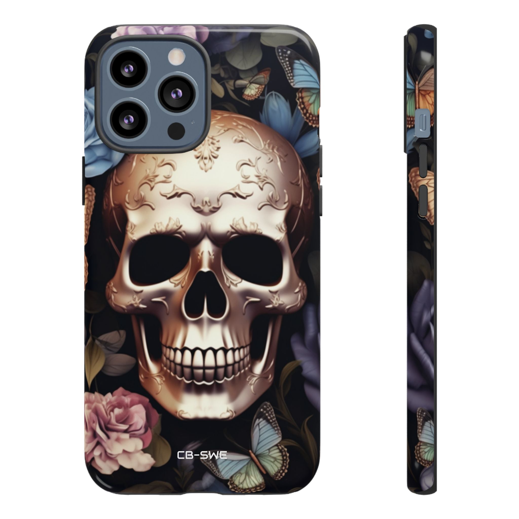Skull Among Blossoms - iPhone Case