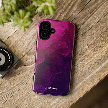 Marbled Swirl Purple iPhone 16 Plus Case - Tough