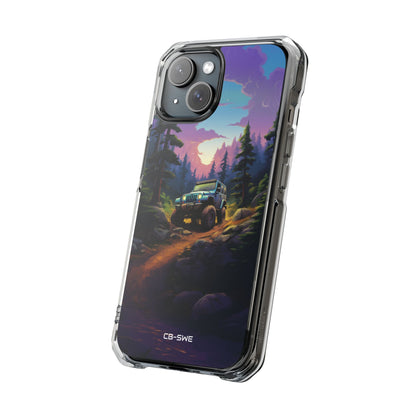 Sunset Forest Drive iPhone Case - Impact