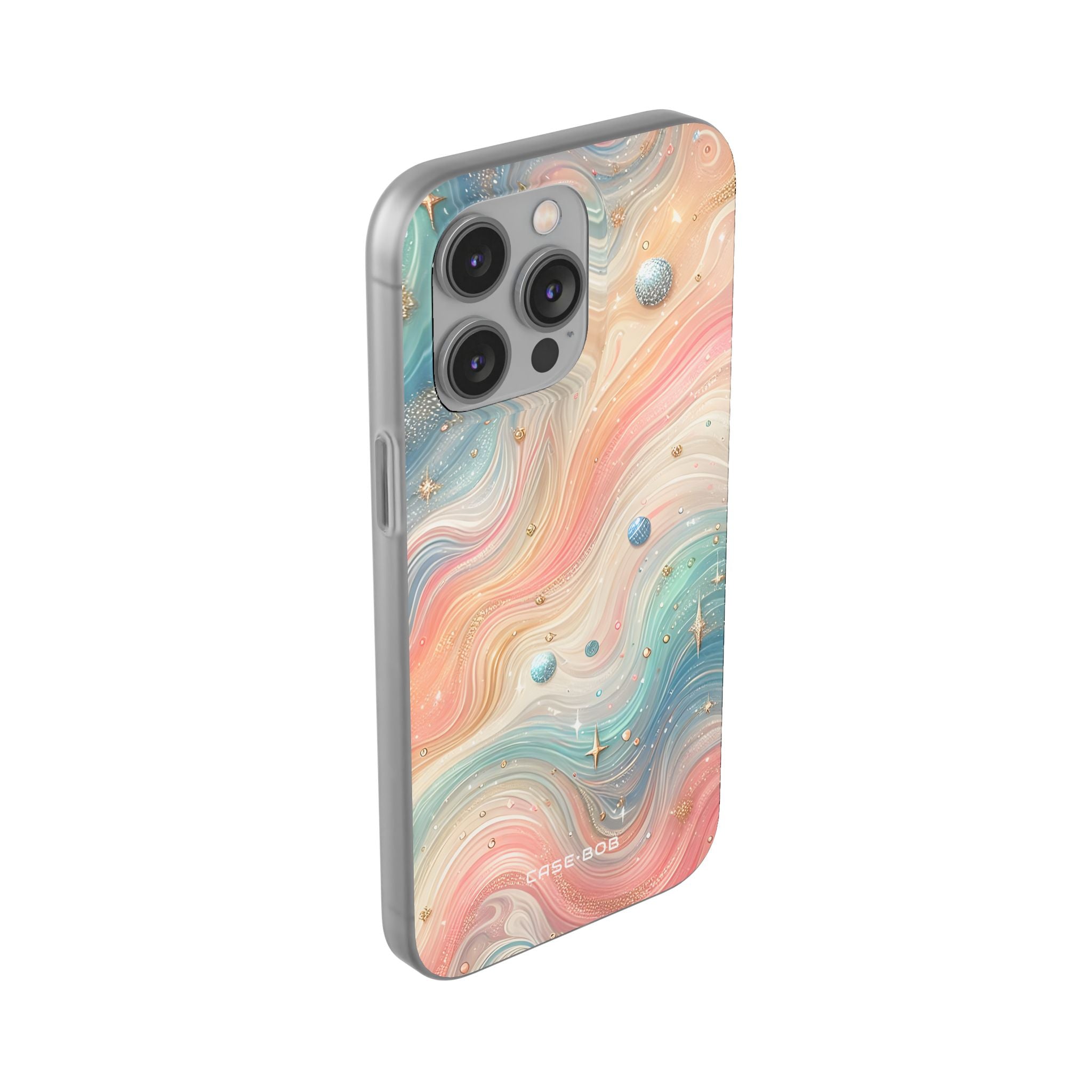 Iridescent Swirls iPhone 14 Pro Max Case - Soft