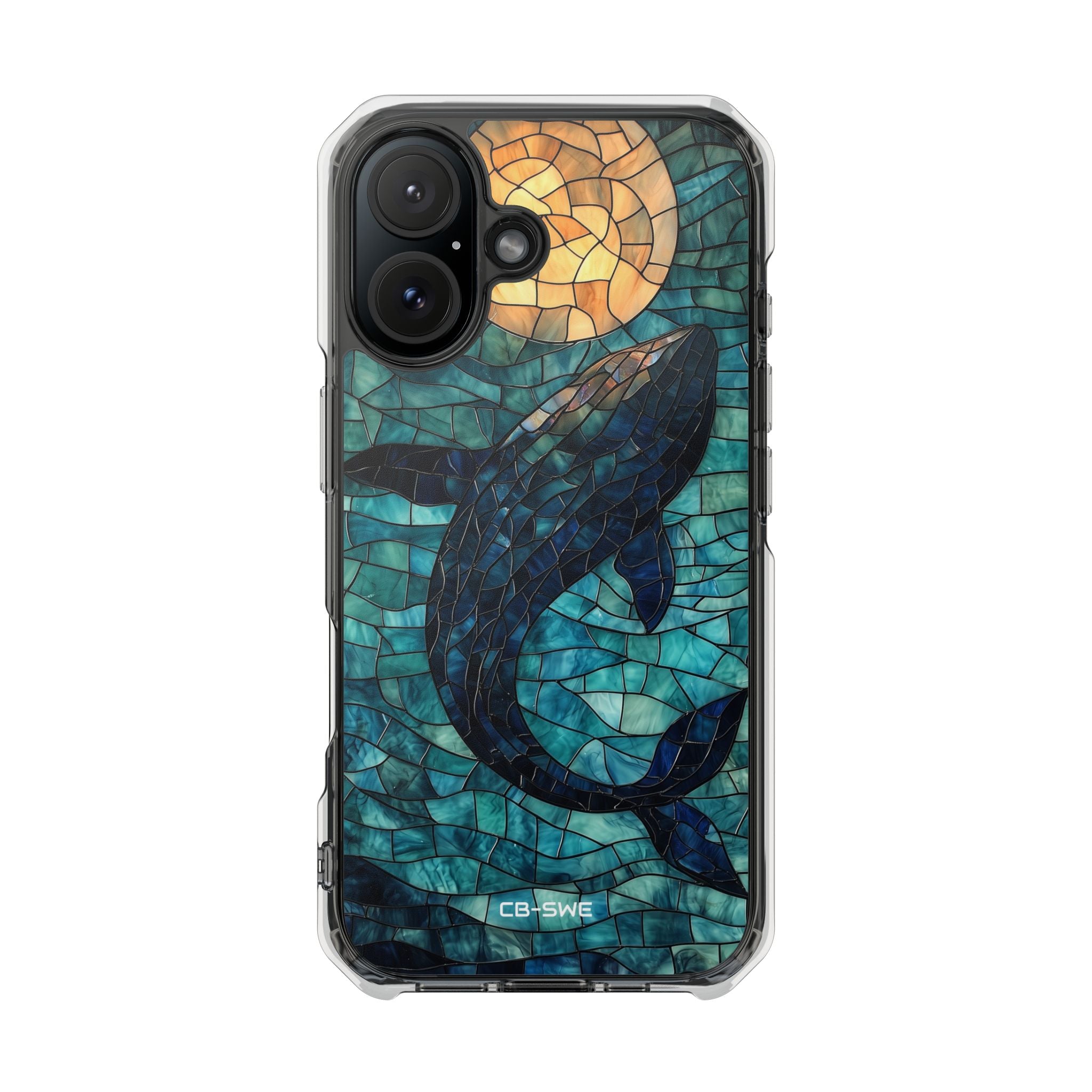 Whale Dives Upward iPhone Case - Impact