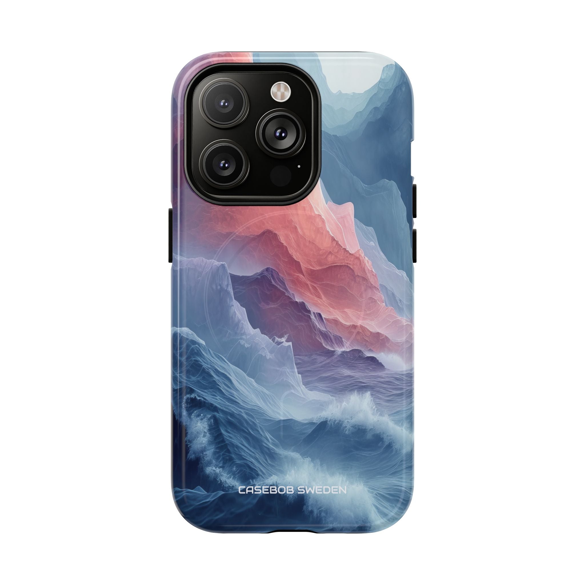 Mountain Wave Serenity - Tough + MagSafe® iPhone 14 Phone Case