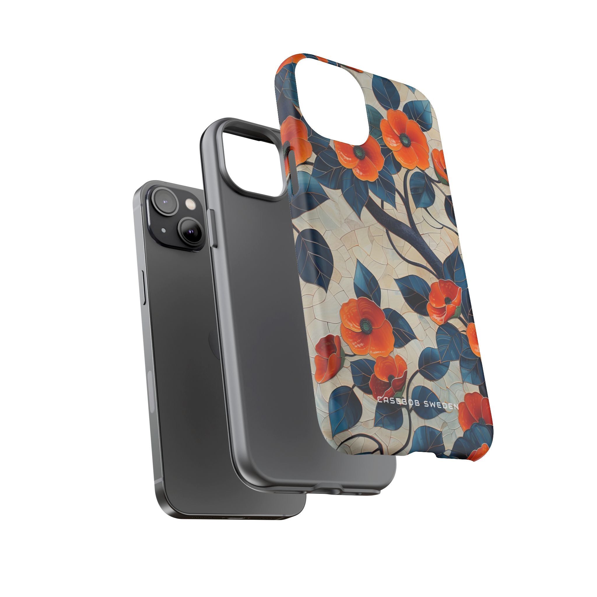 Orange Blossoms Mosaic Harmony iPhone 14 - Tough Phone Case