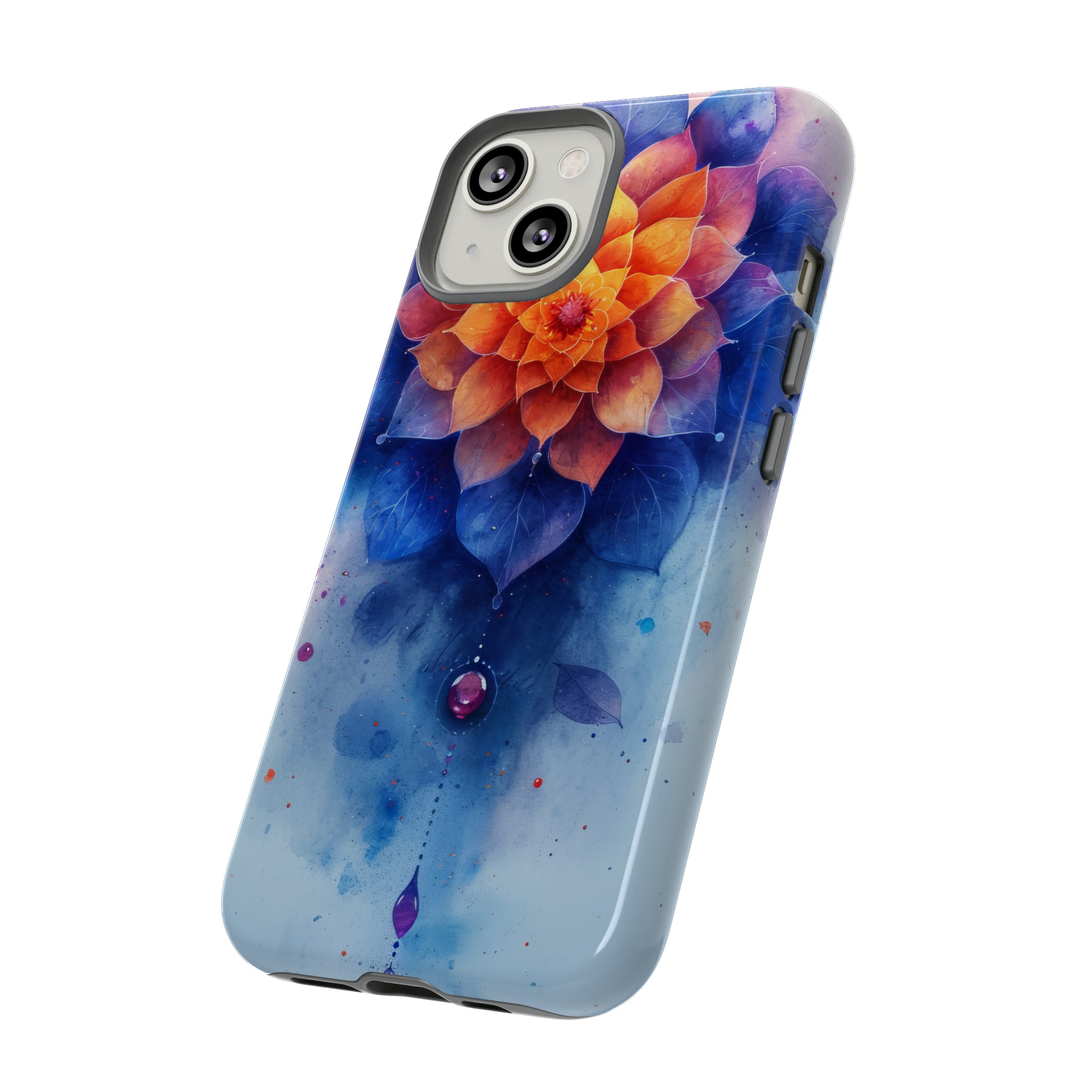 Blue Rose Mandala Serenity - Protective Phone Case