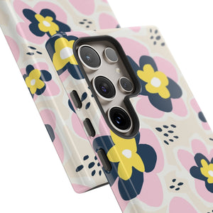 Pink Happy Flower - Protective Phone Case