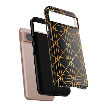 Golden Geometric Elegance Google Pixel 8 - Tough Phone Case