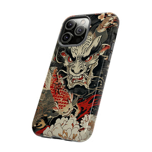 Oni & Sacred Symbols Fusion - Protective Phone Case