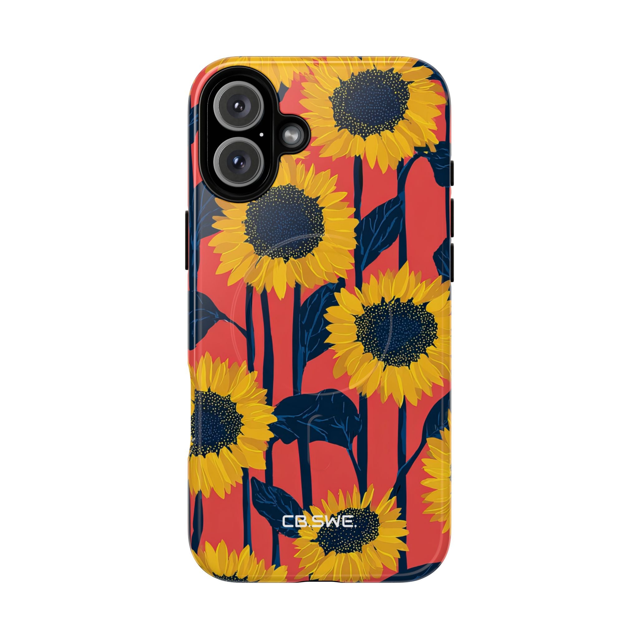 Sunflower Joy Coral iPhone 16 - Tough+