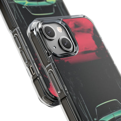 Retro Futuristic Nightscape iPhone Case - Impact