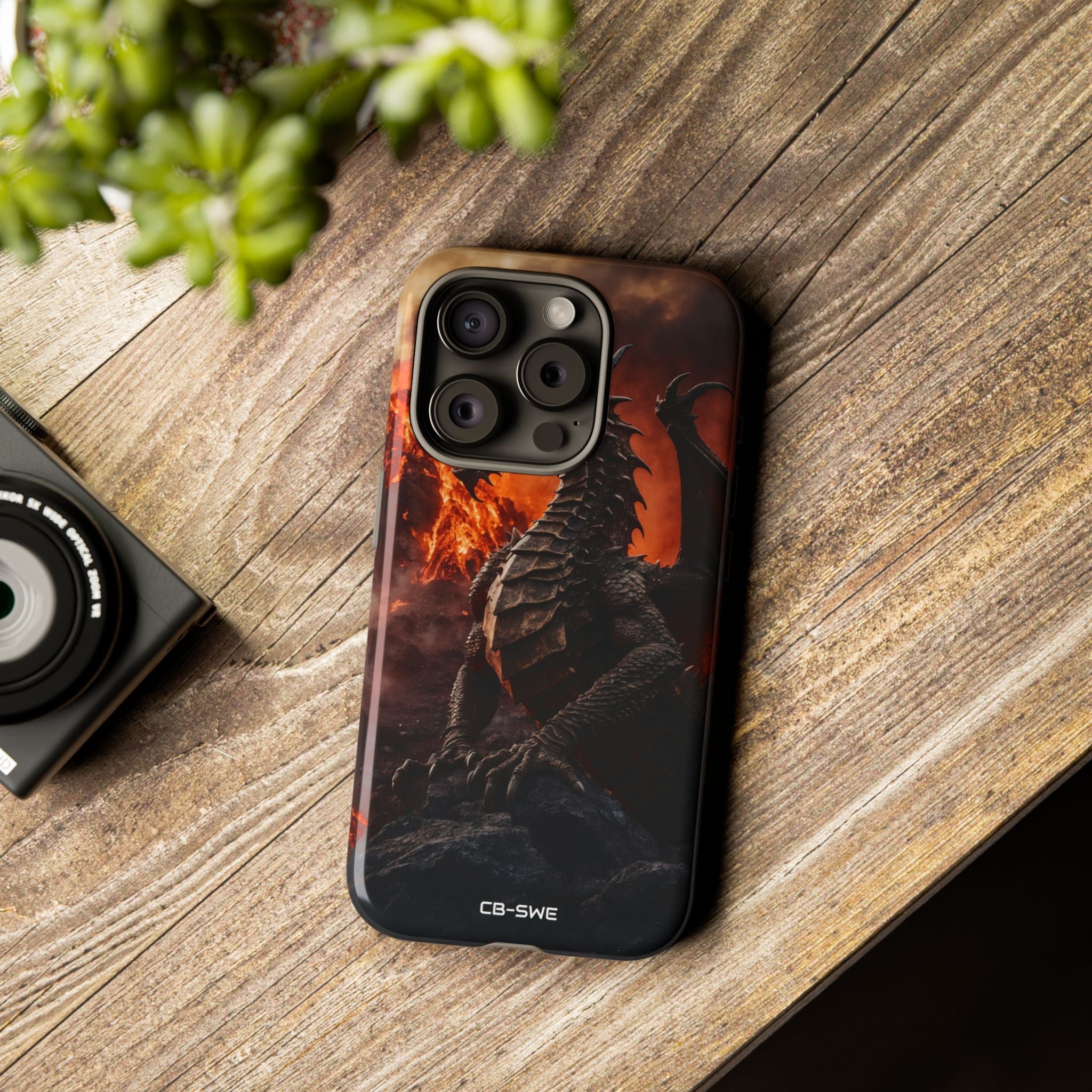 Fiery Dragon Soars - iPhone Case