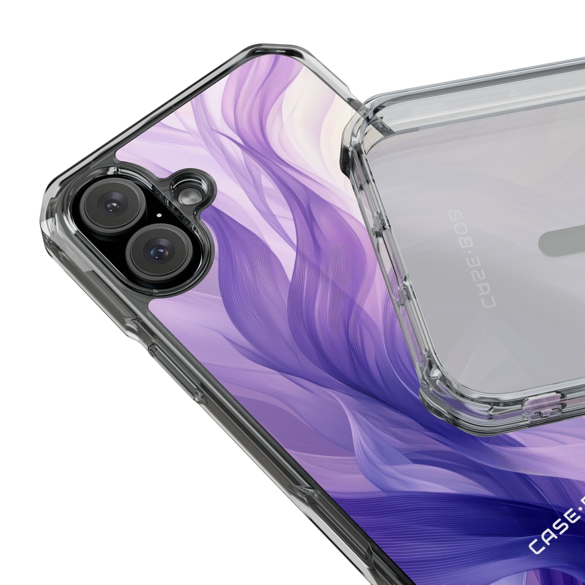 Purple Ribbon Waves iPhone 16 Plus Case - Impact