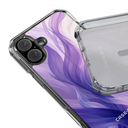 Purple Ribbon Waves iPhone 16 Plus Case - Impact