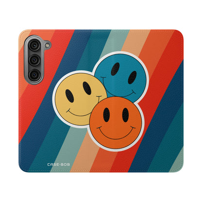 Smiley Trio Radiance - Samsung S23 Case - Wallet