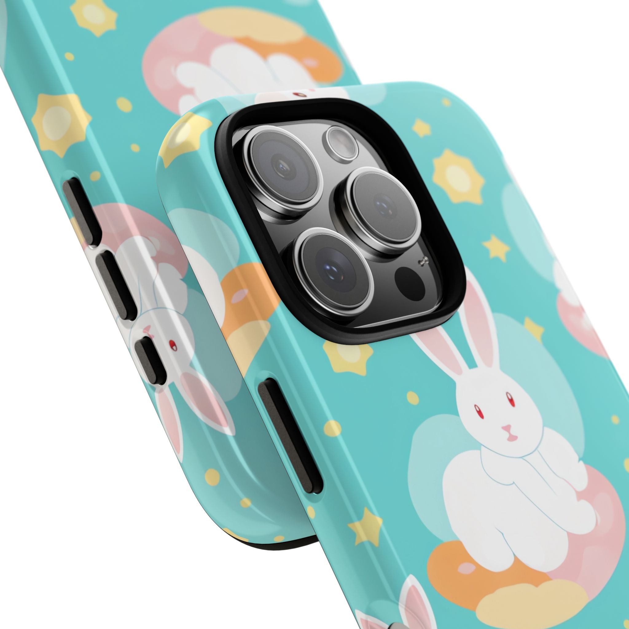 Bunnies Float Dreamily - iPhone Case