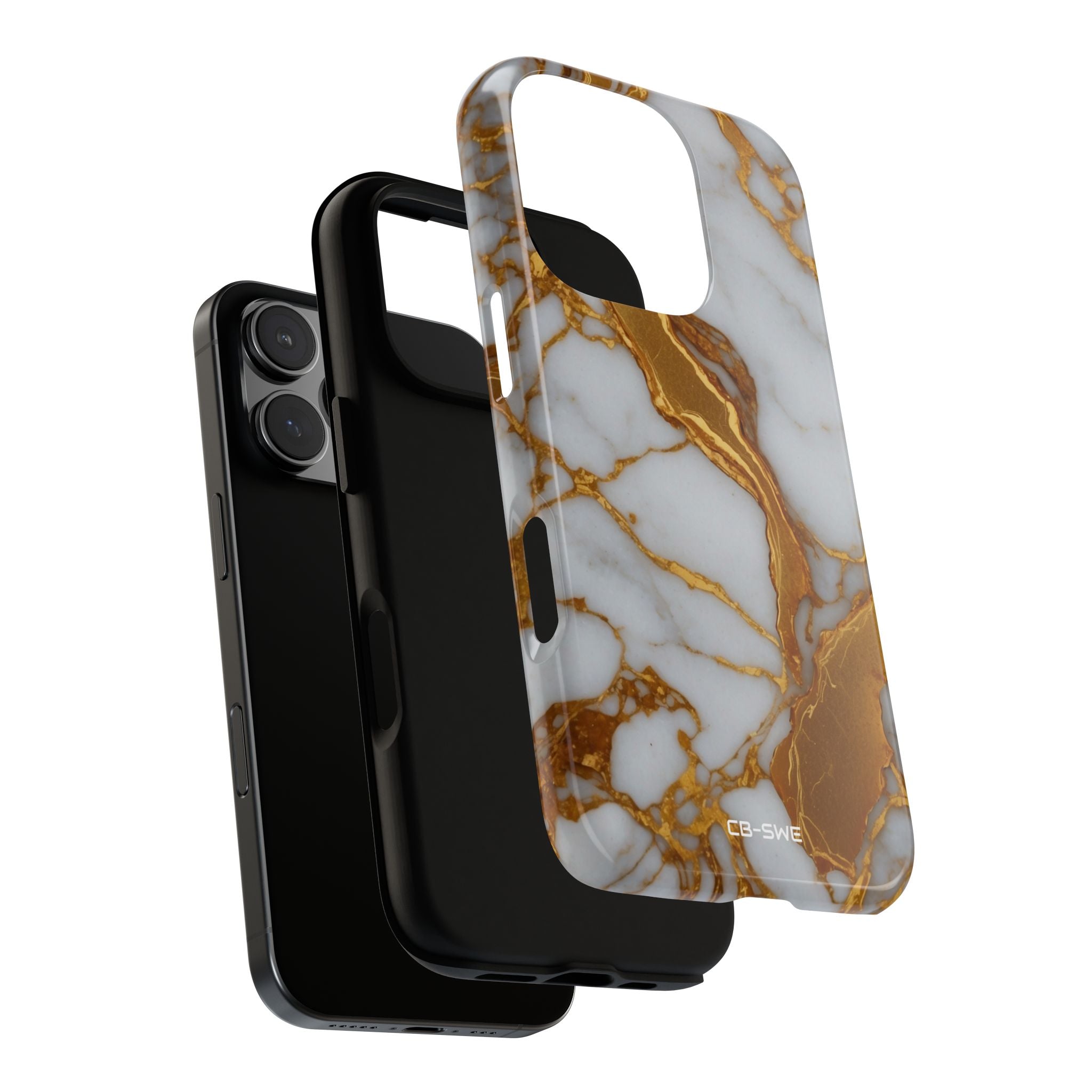 Golden Veins Flow - iPhone Case