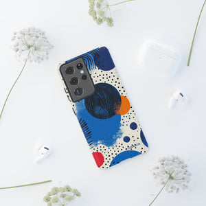 Blue Tranquil Geometry - Protective Phone Case