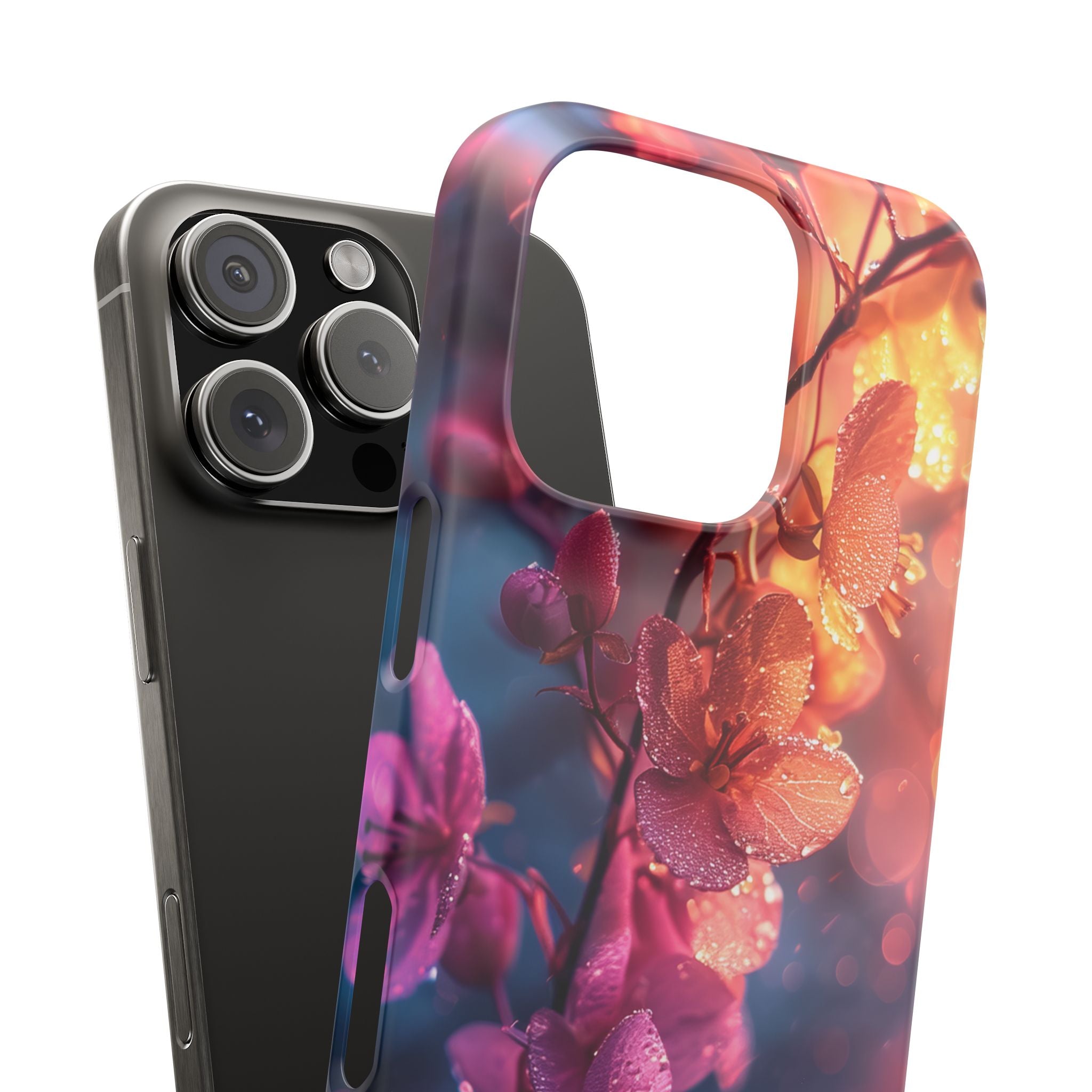 Surreal Flower Harmony iPhone 16 - Slim Phone Case