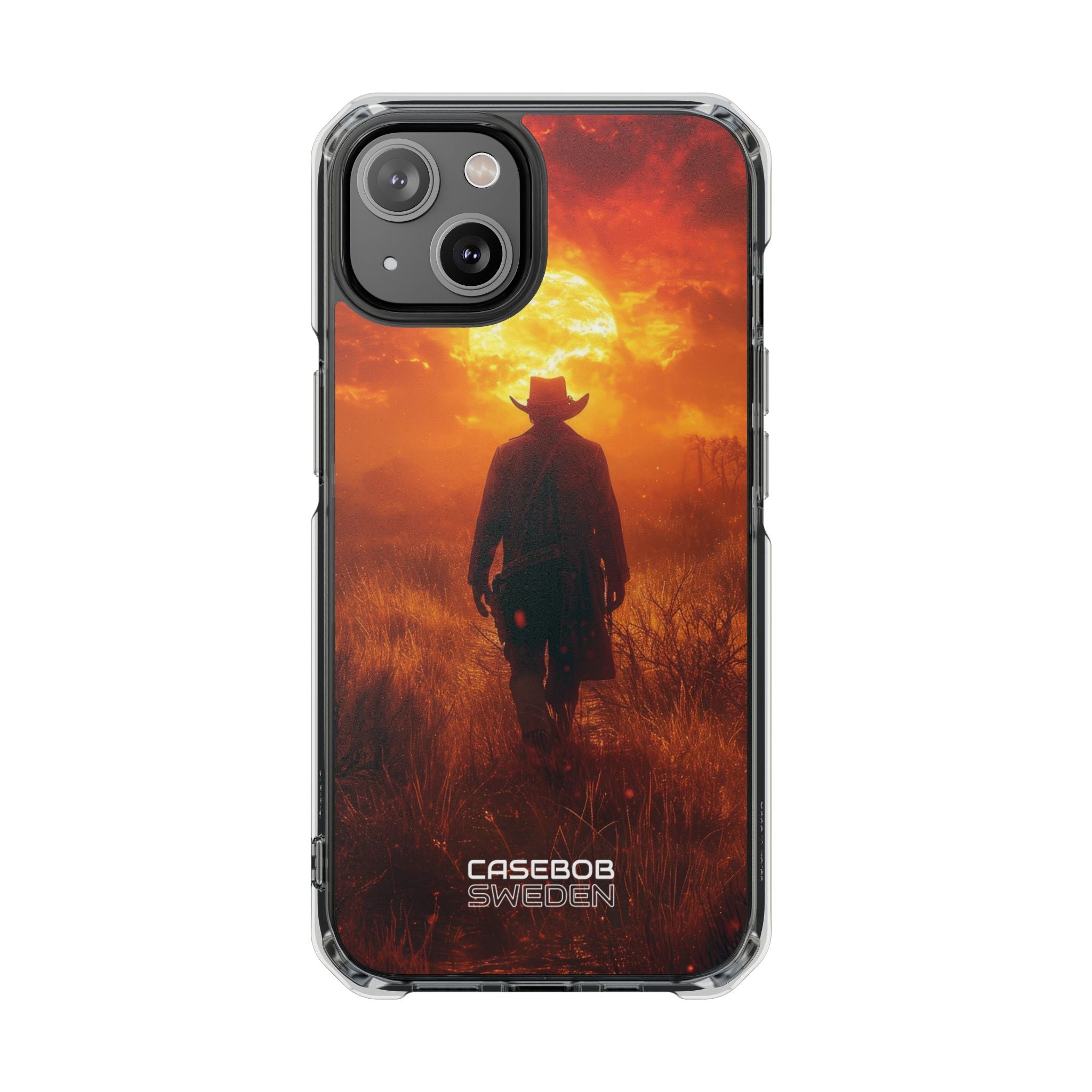 Fiery Sunset Cowboy iPhone 14 - Impact Clear+